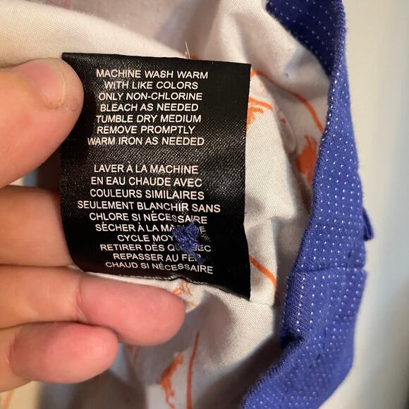 Volcom Blue & White Striped Double Breasted Collared Blazer size Medium - Picture 6 of 15